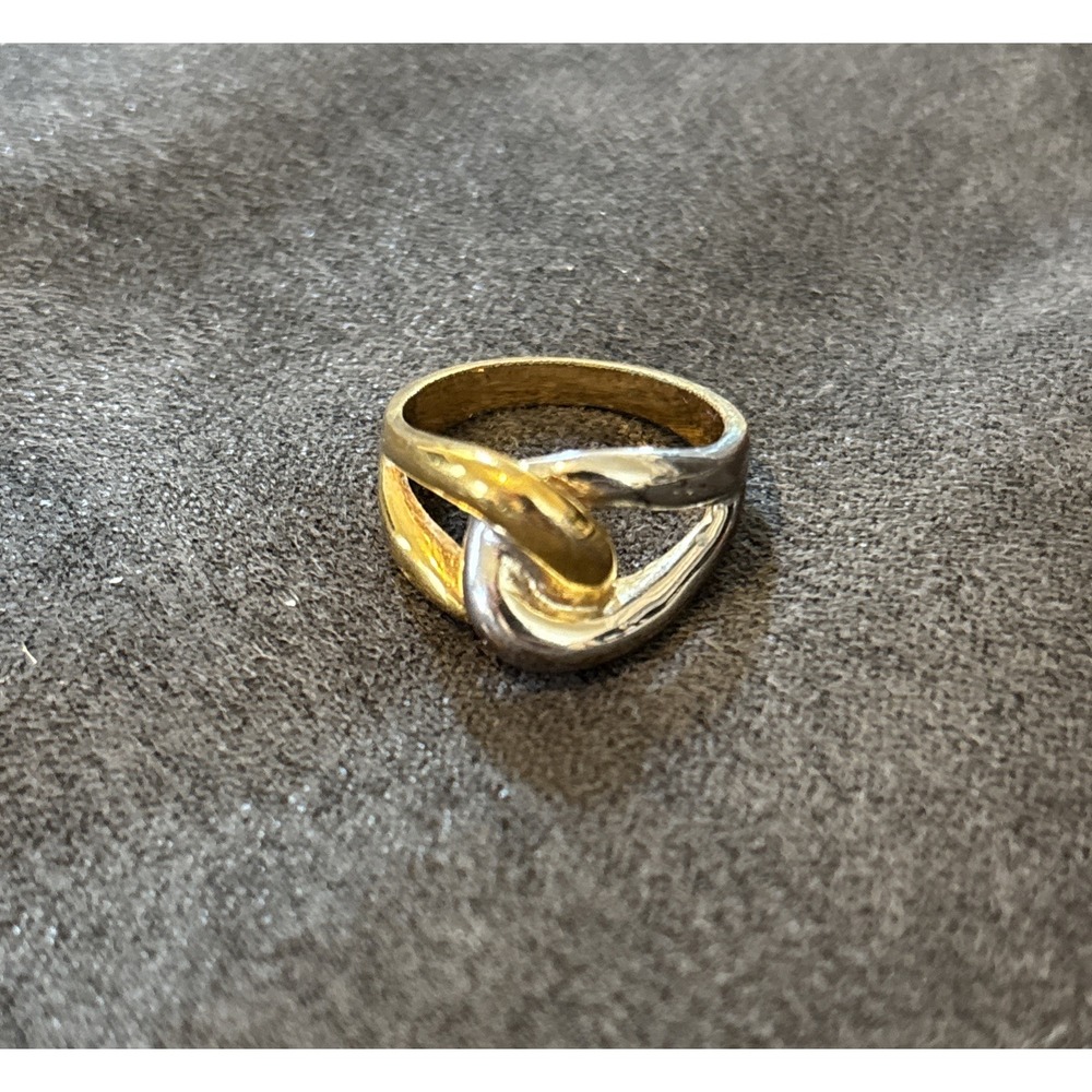 Gold & Silver Interlocking Ring Size 9